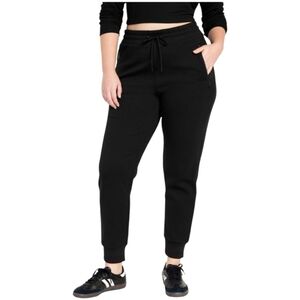 OLD NAVY Black High-Waisted Dynamic Fleece Jogger Sweatpants